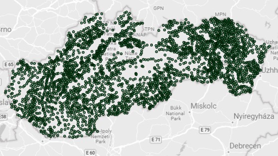 Mapa miestnej dostupnosti poskytovateľov všeobecnej ambulantnej starostlivosti pre dospelých